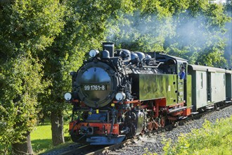 For the annual line birthday of the Lößnitzgrundbahn, many special trains from different eras of