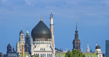 Yenidze with Dresden Old Town