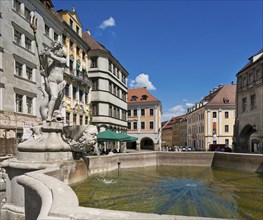 Görlitz Lower Market Neptune Fountain