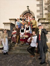 Historic bridal train in Meissen