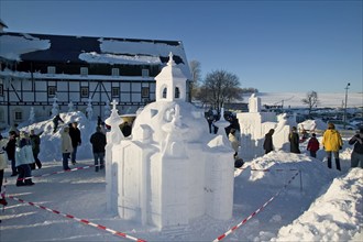 Snow sculpture competition Hermsdorf