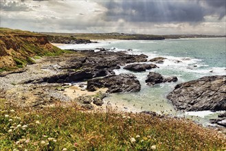 Coastline on the South West Coast Path, Landscape Conservation Area, National Trust, Gwithian, St