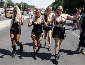 Techno fans celebrate Rave the Planet in Berlin, Berlin, 08.07.2023