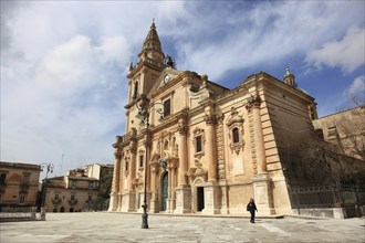 Ragusa, Ragusa Superiore district, Cathedral of San Giovanni Battista in the Upper Town, Sicily,