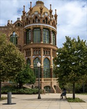 Historic hospital complex of the Hospital de la Santa Creu i Sant Pau, Barcelona, Catalonia, Spain,