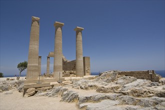 Rhodes Island, Lindos, Lindos is a town on the Greek island of Rhodes. Its landmark is the