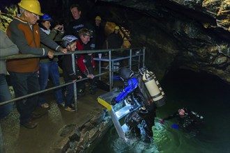 Divers in the Marie Louise Stolln visitor mine