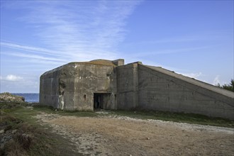 Special Construction (SK) searchlight bunker at the Cap de La Hague, Cotentin peninsula, Lower