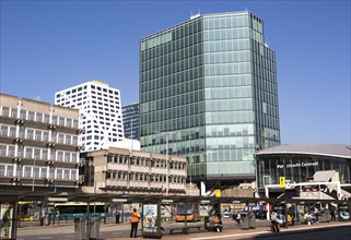 Modern architecture at Utrecht Centraal railway and bus station, Utrecht, Netherlands