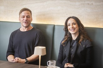 Stephanie Stumph and Tom Wlaschiha - Press event for the moderation of the SemperOperaball 2024,