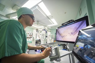 Operating theatre robot HUGO, Dresden, Saxony, Germany, Europe