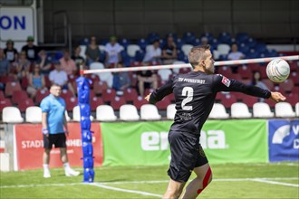 Fistball: TSV Pfungstadt against DSG UKJ Froschberg (IFA 2024 Fistball World Tour Finals Mannheim,