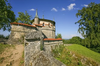 Lichtenstein Castle, fairytale castle of Württemberg, historicist building, landmark of the Swabian