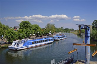 Europe, Germany, Mecklenburg-Western Pomerania, Plau am See, Lake Plau, Elde-Müritz waterway,