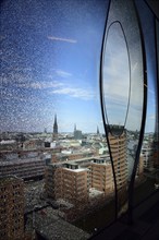 Europe, Germany, Hanseatic City of Hamburg, Elbe, Elbe Philharmonic Hall, Plaza, view over the