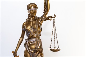 Close-up of a Justitia as a symbol of law, justice, etc