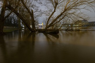 At the first flood of 2024, the peak has been passed and the water levels are slowly falling again.