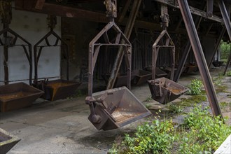 The more than 800-year-old Muldenhütten smelter site. The still existing, historical and