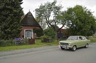 Europe, Germany, Lower Saxony, Lower Elbe Classics, classic car tour, Opel Kadett B, built in 1969,