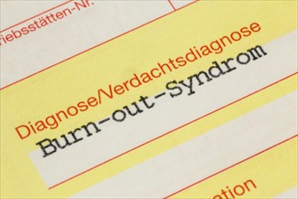 Burn-out diagnosis on a doctor's referral