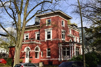 Europe, Germany, Hamburg, Rotherbaum, architecture, facade residential building, Gründerjahre,