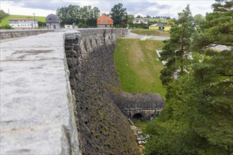 After the flood of 2002, the Malter dam was upgraded with a new emergency spillway, Malter, Saxony,