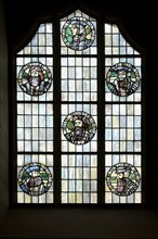 All Saint Church or Castle Church, Stained glass window, Luther City Wittenberg, Saxony Anhalt,