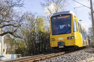 Cog railway of the Stuttgarter Straßenbahnen AG SSB. The railway is popularly known as the Zacke