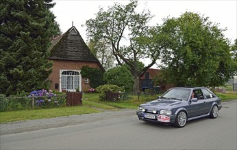 Europe, Germany, Lower Saxony, Lower Elbe Classics, classic car tour, Ford Escort RS Turbo, year of