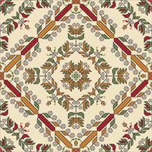 Traditional Bulgarian embroidery vector pattern