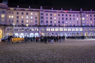 To mark 13 February and the destruction of Dresden in the Second World War, the small right-wing