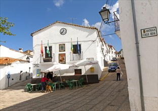 Village of Castano de Robledo, Sierra de Aracena, Huelva province, Spain, Europe