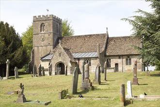 Village parish church of Saint John the Baptist, Chirton, Vale of Pewsey, Wiltshire, England, UK