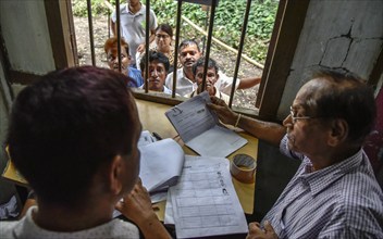 Final Draft of National Register of Citizens of India (NRC) released on July 30, 2018. People wait