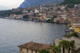 View of Limone sul Garda, Lake Garda, Province of Brescia, Lombardy, Italy, Europe