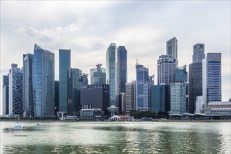 Modern buildings of business center in Singapore