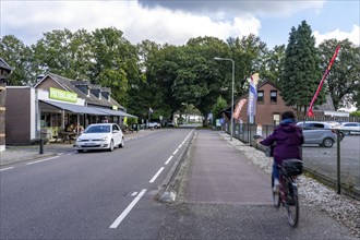 Green border, border crossing without controls, north of Straelen near Arcen NL, from the