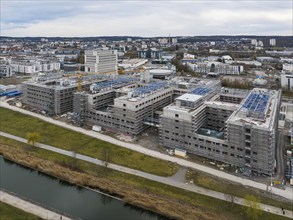 Construction site Flugfeld-Klinikum Böblingen, shell. The new hospital is set to replace the old