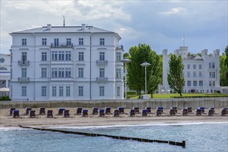 Exclusive hotels on the beach in Heiligendamm, Mecklenburg-Vorpommern, Germany, Europe