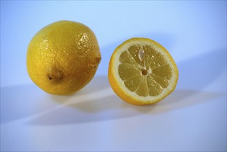 Lemons, citrus, limes, fruit, vitamin C, health, cut