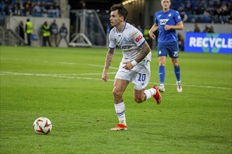 Football UEFA Europa League, 2024/25 season, matchday 2: TSG Hoffenheim v Dynamo Kiev. On the ball: