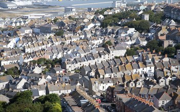 High density housing in Fortuneswell, isle of Portland, Dorset, England, United Kingdom, Europe