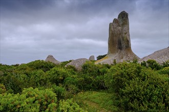 Rock formations at the Postberg viewpoint, Langebaan Lagoon, West Coast National Park, Western