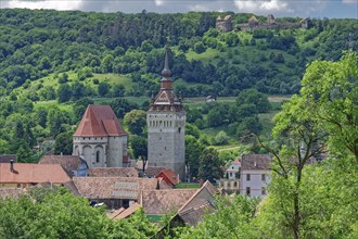 The fortified church in Keisd, Biserica Fortificata Saschiz, in Transylvania. The late Gothic