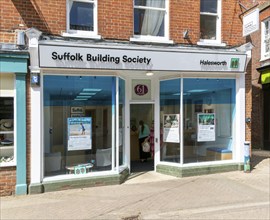 Suffolk Building Society branch shop, Halesworth, Suffolk, England, UK