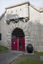 Entrance doorway to Nothe Fort built in 1872 Weymouth, Dorset, England, United Kingdom, Europe