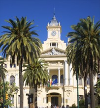 Malaga City Hall building, Malaga, Spain designed by Fernando Guerrero Strachan and Manuel Rivera