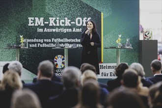 Annalena Bärbock (Alliance 90/The Greens), Federal Foreign Minister, photographed at the kick-off