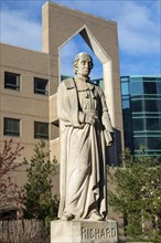 Detroit, Michigan, A statue of Father Gabriel Richard, one of four French explorers who paved the