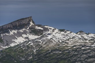 Hoher Ifen, 2230m, with the Gottesacker plateau to the right, Kleinwalsertal, Vorarlberg, Allgäu